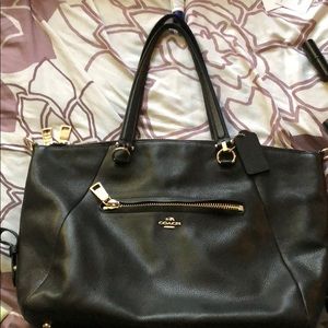 Black Coach handbag.